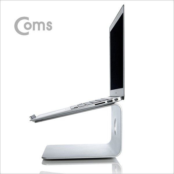 Coms 노트북 알루미늄 메탈 스탠드/받침대 (11-17형형) 각도 15도/360도회전