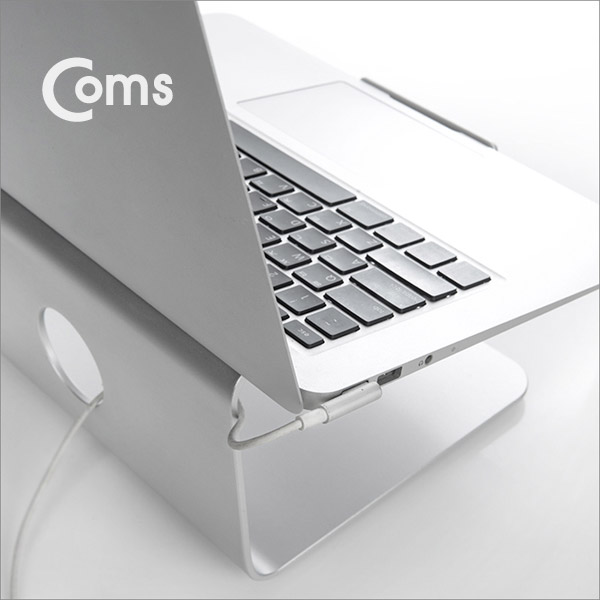 Coms 노트북 알루미늄 메탈 스탠드/받침대 (11-17형형) 각도 15도/360도회전