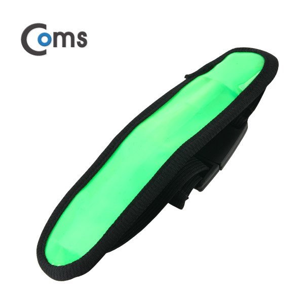 Coms 안전 형광밴드(LED) 15cm, Green