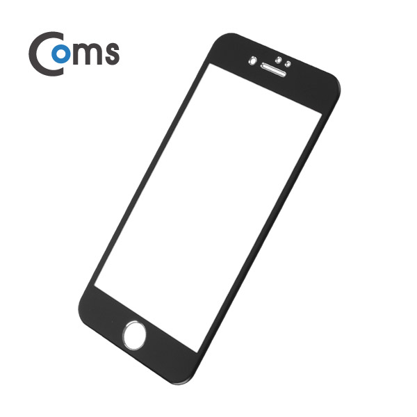 Coms 스마트폰 보호필름('A'사 스마트폰 7Plus) 전면, Black / iOS 스마트폰