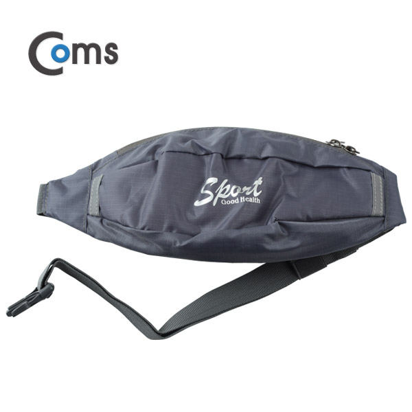 Coms 레저용 포켓, 크립 고정/Gray - 허리벨트/파우치형