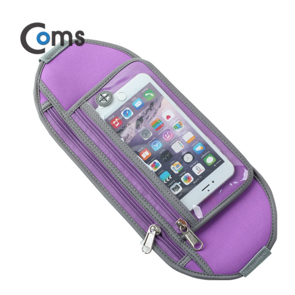 Coms 레저용 포켓, 크립 고정/Purple - 허리벨트/지갑형