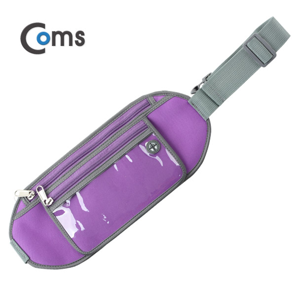 Coms 레저용 포켓, 크립 고정/Purple - 허리벨트/지갑형
