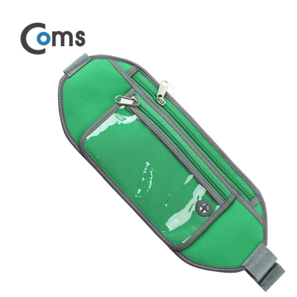 Coms 레저용 포켓, 크립 고정/Green - 허리벨트/지갑형