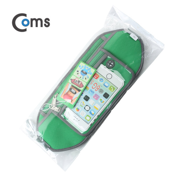 Coms 레저용 포켓, 크립 고정/Green - 허리벨트/지갑형