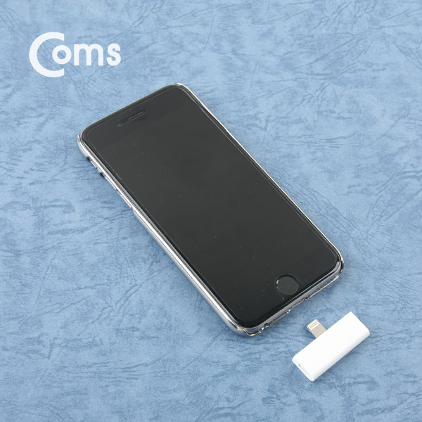 Coms 라이트닝 AUX젠더, T형 - 8P to AUX + Micro 5P