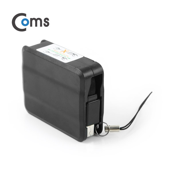 Coms 안드로이드 케이블 1M, Box/자동감김 Black