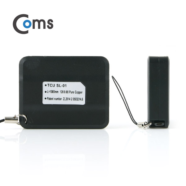 Coms 안드로이드 케이블 1M, Box/자동감김 Black