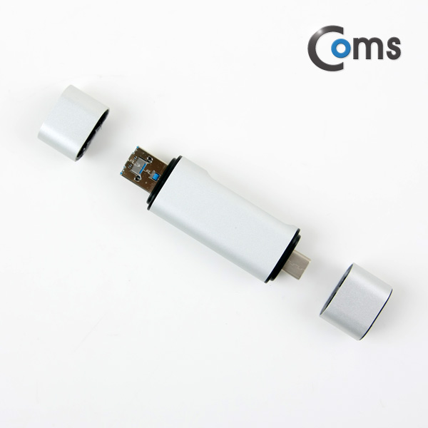 Coms USB 3.1 멀티 카드리더기(Type C), USB/Micro USB/SD/Micro SD