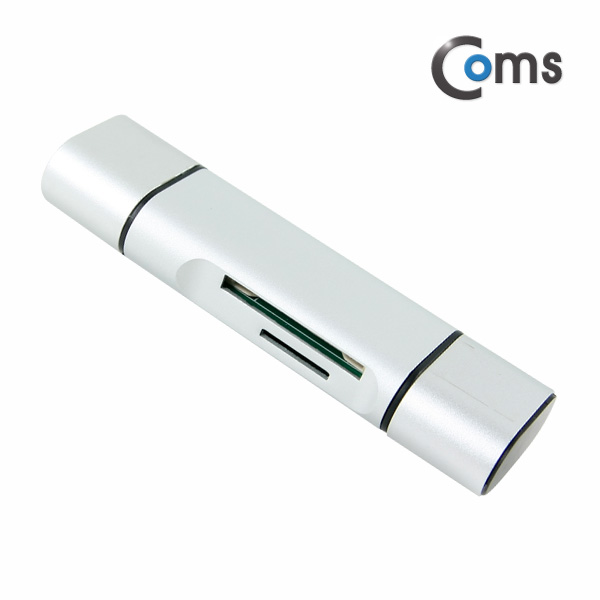 Coms USB 3.1 멀티 카드리더기(Type C), USB/Micro USB/SD/Micro SD