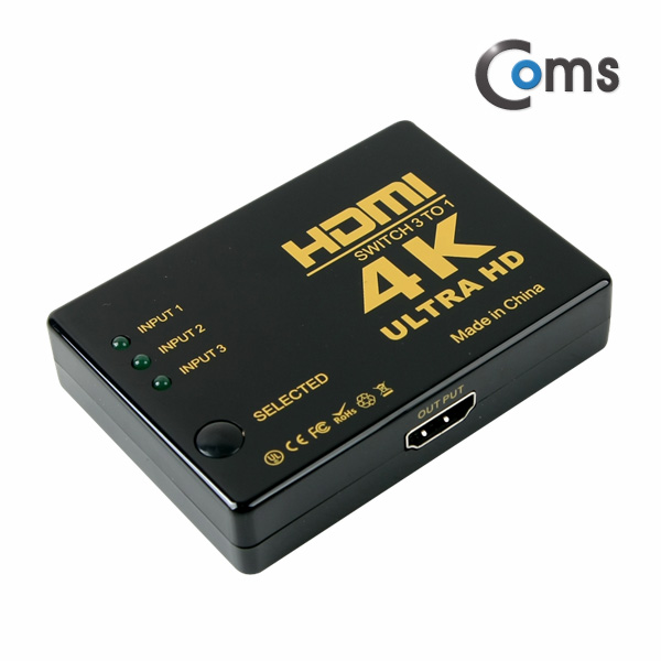 Coms HDMI 선택기(3:1), 4K (Ultra HD)