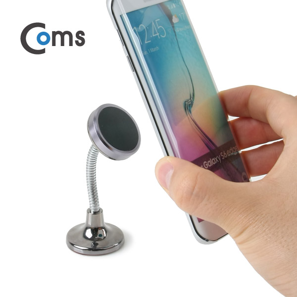 Coms 스마트폰 스탠드(바닥 고정) 10cm 자석 360도 회전