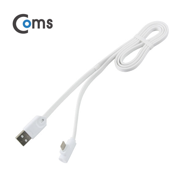Coms IOS/안드로이드 양면 케이블(USB to 8Pin (8핀) /5P 양면/2 in 1) 90cm, White