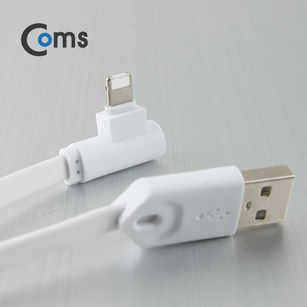 Coms IOS/안드로이드 양면 케이블(USB to 8Pin (8핀) /5P 양면/2 in 1) 90cm, White