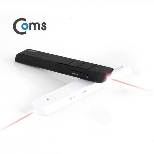 Coms 나비 무선 프리젠터 / 프레지 지원 / 레이저 포인터/ 화이트