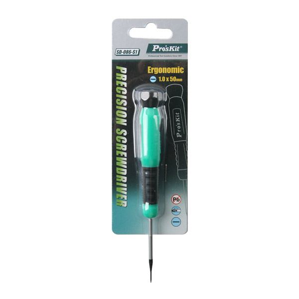 PROKIT (SD-086-S1), 정밀드라이버(-) 1.0 x 50mm