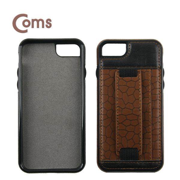 Coms 스마트폰 케이스(핑거그립), Brown - ios Phone 7 / 'A' 스마트폰/iOS 스마트폰