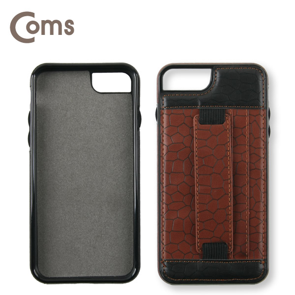 Coms 스마트폰 케이스(핑거그립), Brown - ios Phone 7 Plus / 'A' 스마트폰/iOS 스마트폰