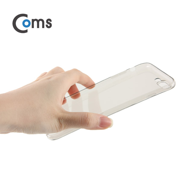 Coms 스마트폰 케이스(흑투명), 'A'사 스마트폰 7 Plus 전용/iOS 스마트폰