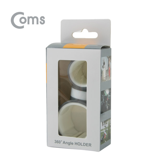 Coms 스마트폰 거치대(링고정)/360도 회전/차량 핸들거치 가능