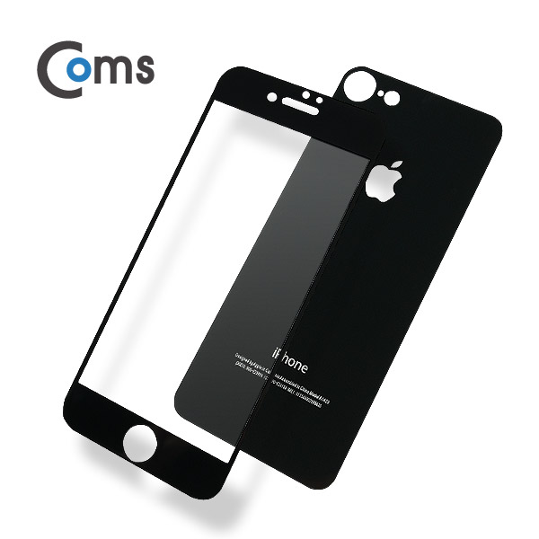 Coms 스마트폰 보호필름('A'사 스마트폰 7) 전후면, Zet Black / ios 스마트폰