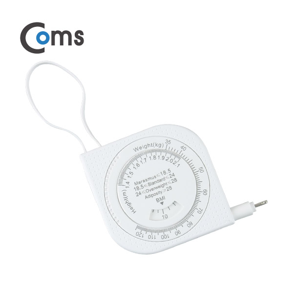 Coms 안드로이드 케이블(2 in 1) Micro 5Pin, 자동감김 무게/길이 측정/BMI측정(체질량지수)