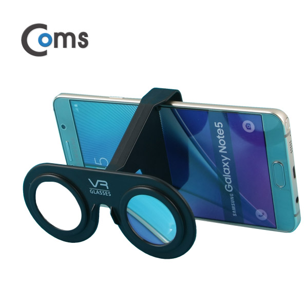 Coms 스마트폰 VR기기 초간편형, Black