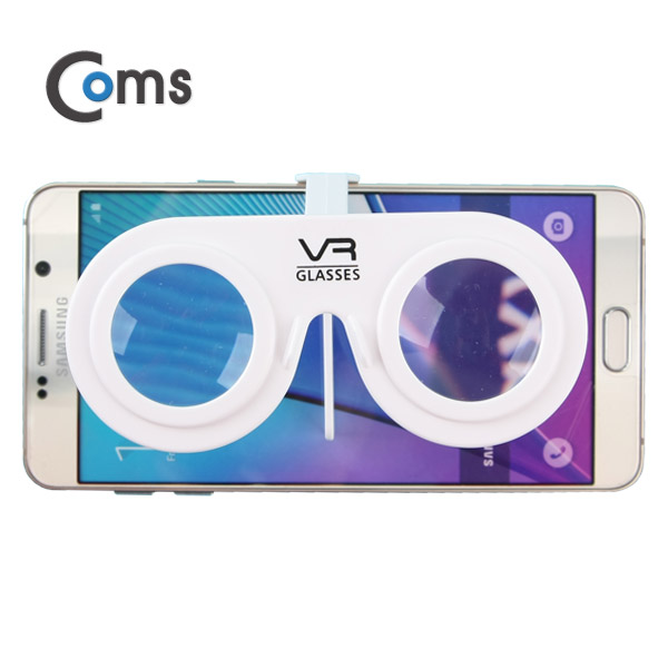 Coms 스마트폰 VR기기 초간편형, White