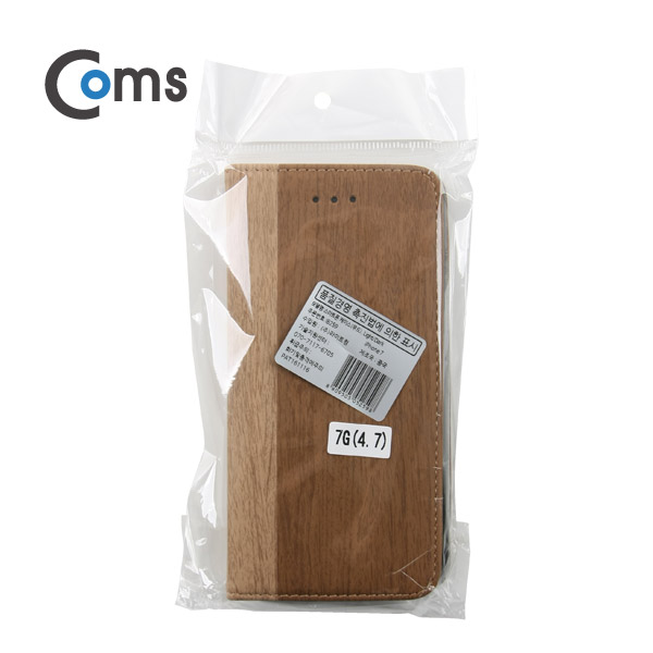 Coms 스마트폰 케이스(우드컬러), Light/Dark - 'A'사 스마트폰 7/iOS 스마트폰