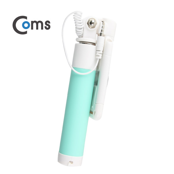 Coms 스마트폰 모노포드, 셀카봉/접이식, Green