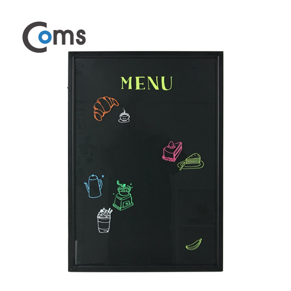 Coms LED 형광 보드판 / 네온보드 / 블랙보드 50x70cm