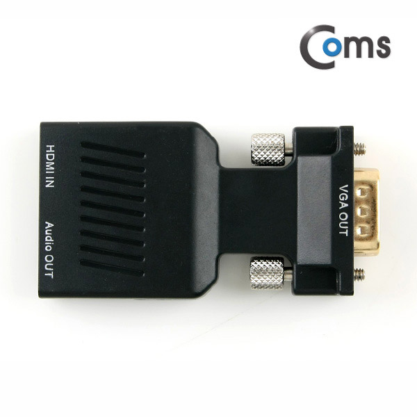 Coms HDMI 컨버터(HDMI to VGA) 오디오 지원 - 젠더 타입 HDMI(F)/VGA(M)