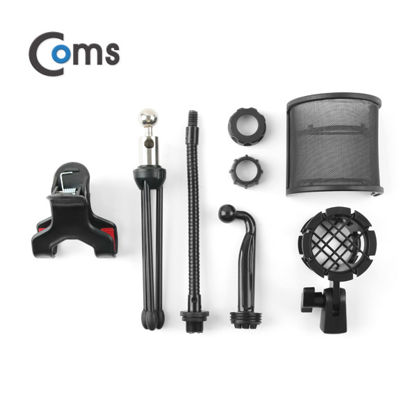 Coms 마이크 세트(3 in 1) 삼각대 거치 (마이크/스탠드/팝스크린)