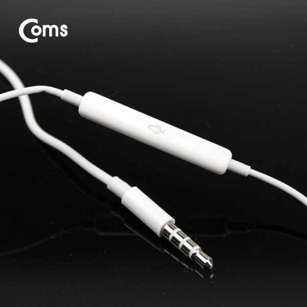 Coms 이어폰 Coms (커널 고급형) 고급음질, White