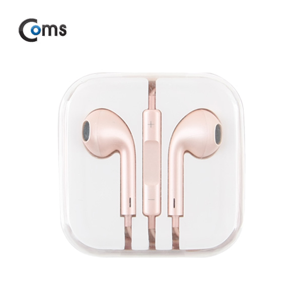 Coms 이어폰 Coms (커널 고급형) 고급음질, 로즈골드