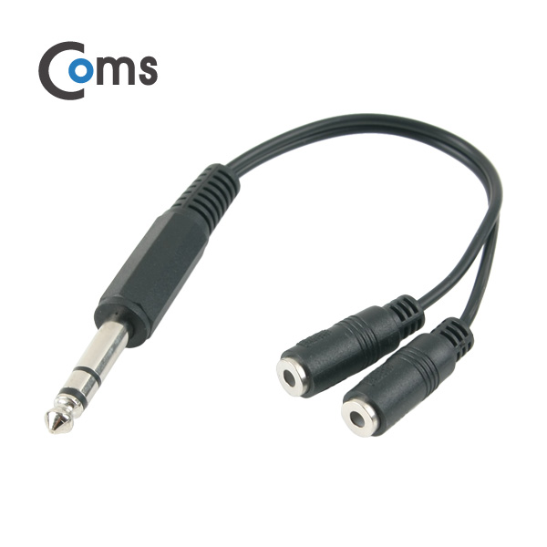 Coms 스테레오 젠더 Y형(6.5M/3.5Fx2) 20cm/Stereo