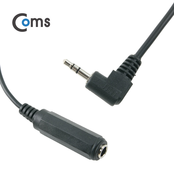 Coms 스테레오 케이블 (3.5M/6.5F) 1.5M - 3.5ST(M) 꺾임(꺽임)/6.5 ST(F)/Stereo