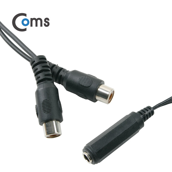 Coms 스테레오 젠더 Y형(6.5F/RCA Fx2) 20cm/Stereo