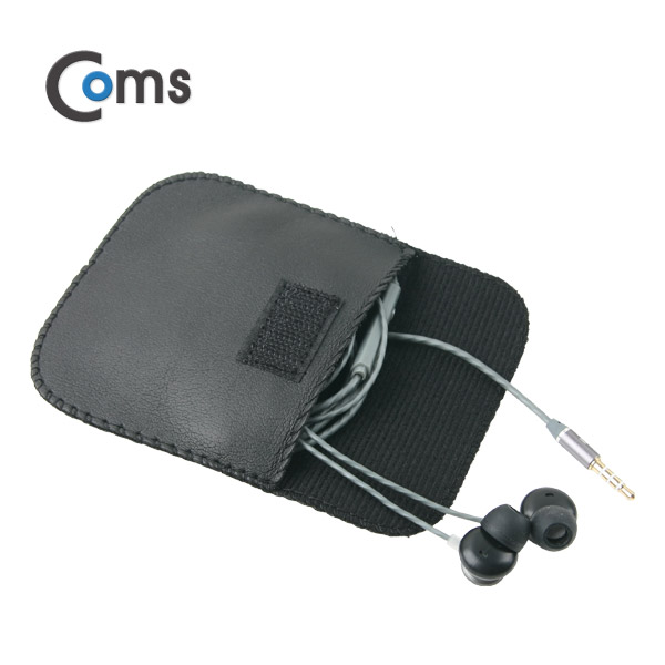 Coms 이어폰 파우치/ 포켓/ 찍찍이 접착
