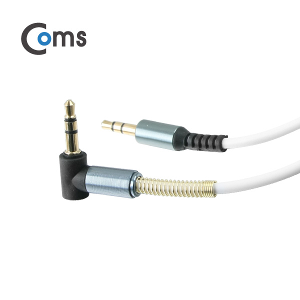 Coms Aux 케이블 (3극) 꺾임형(꺽임), 90cm