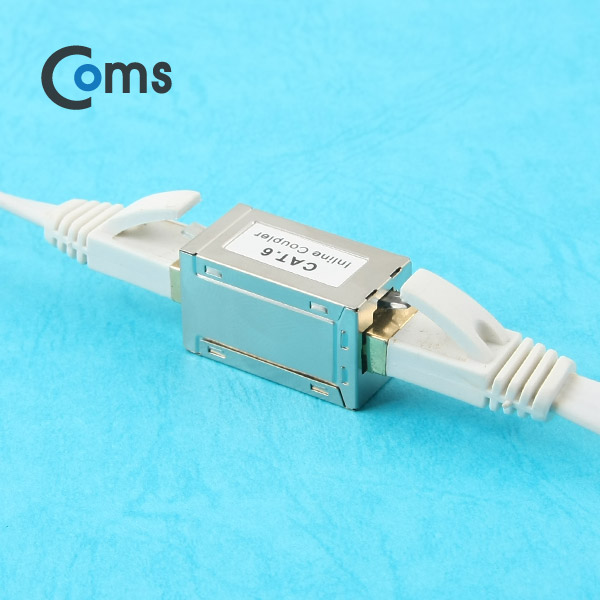 Coms 커플러(RJ45) I형 8P8C, INLINE/STP (Cat6/Gray)