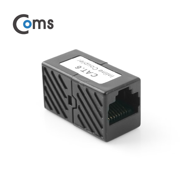 Coms 커플러(RJ45) I형 8P8C, INLINE Cat6/Black