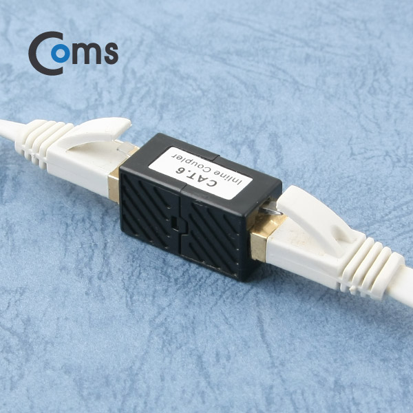 Coms 커플러(RJ45) I형 8P8C, INLINE Cat6/Black