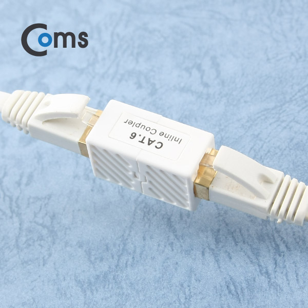 Coms 커플러(RJ45) I형 8P8C, INLINE Cat6/White