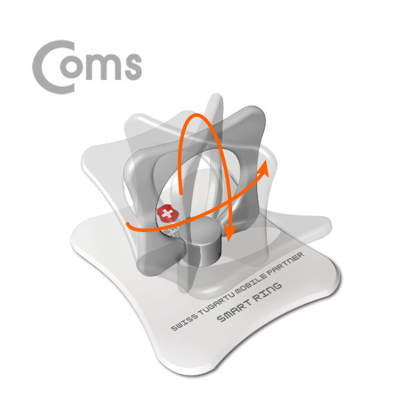 Coms 스위스 투가르투 스마트 링 / 차콜