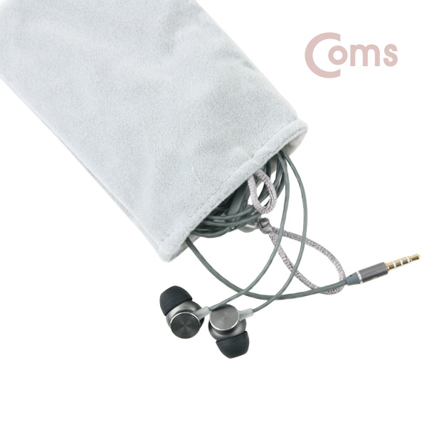 Coms 포켓형 파우치, 소형/Gray, 85mm x 134mm