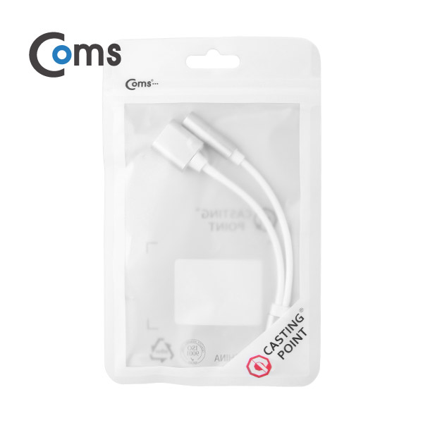 Coms IOS 8핀 (8Pin) AUX(스테레오) 젠더 Silver, 8Pin 충전