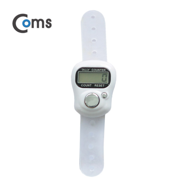 Coms 핑거 카운터(계수기), 스트랩/ 버튼 / 손가락(컬러 랜덤발송)