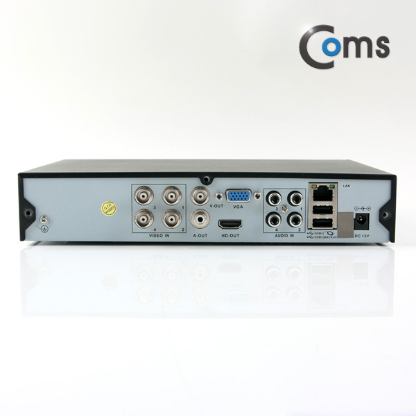 Coms CCTV용 DVR 4채널 AHD, 1080P(녹화기+리모콘+마우스)
