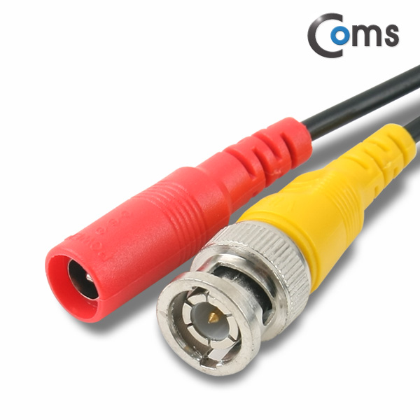 Coms CCTV 케이블(BNC + 전원) 20M, 검정